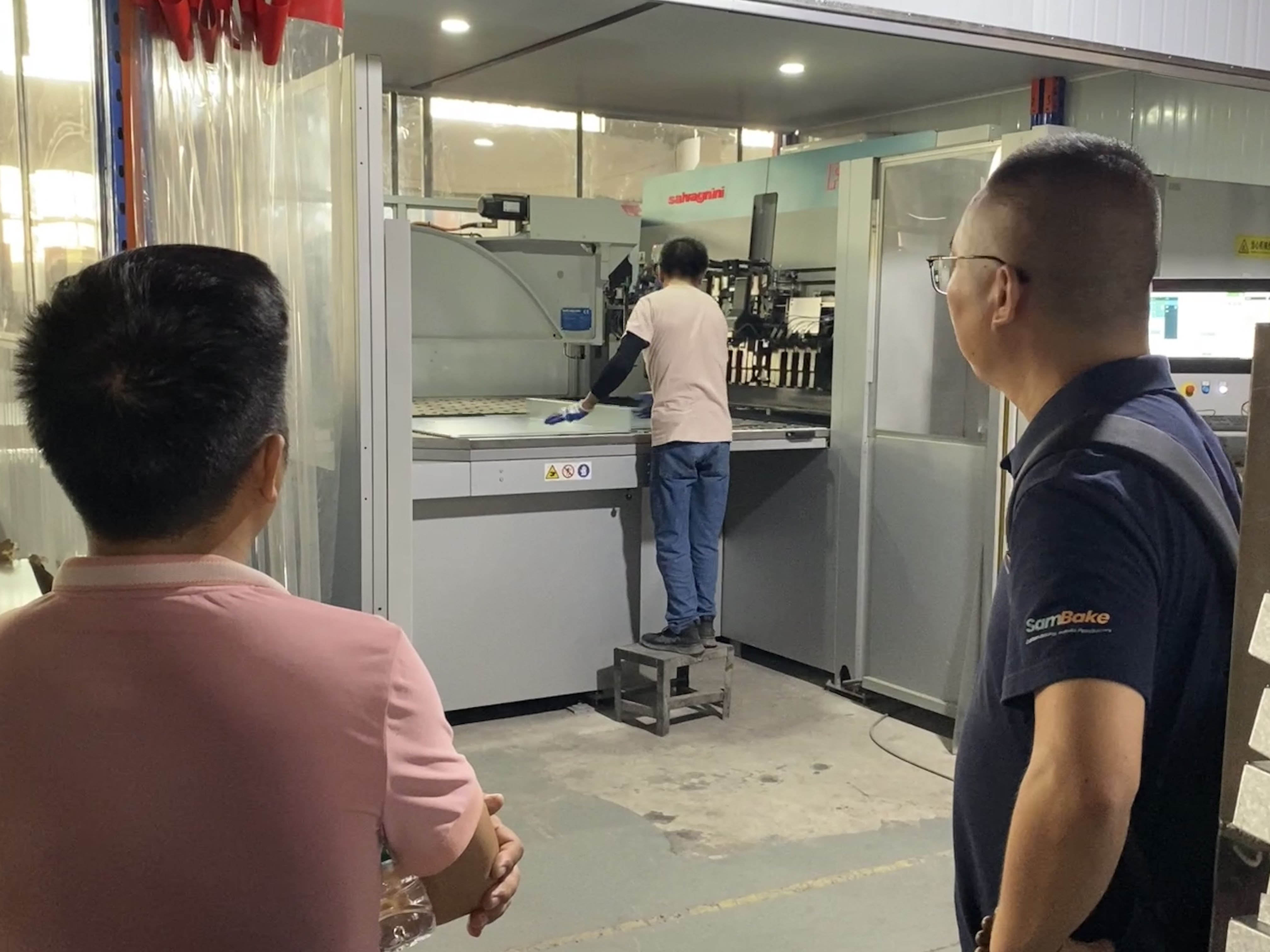 we showcased our Italian-imported Salvagnini automatic bending center