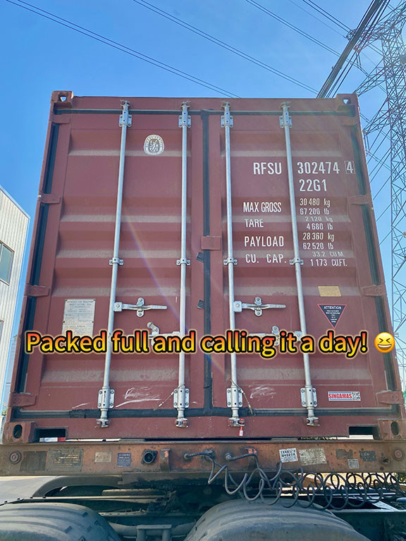 حاوية طلب فيتنامية مغلقة ومُرسلة من مصنع SamBake