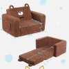 Foldable Kids Soft Sofa 2 In 1, Comfortable Toddler Chair | Convertible Into Sofa Recliner Custom