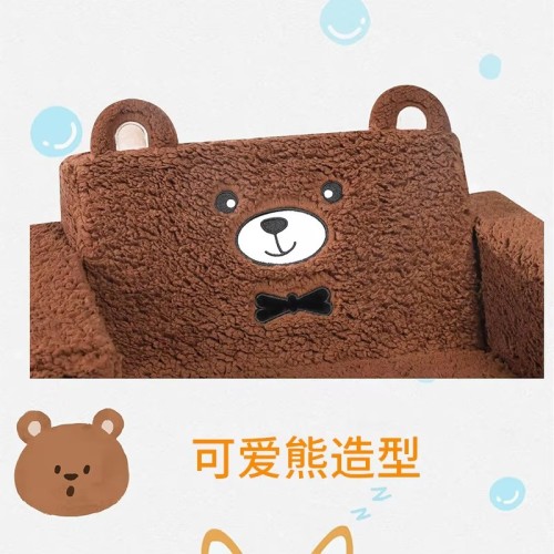 Foldable Kids Soft Sofa 2 In 1, Comfortable Toddler Chair | Convertible Into Sofa Recliner Custom