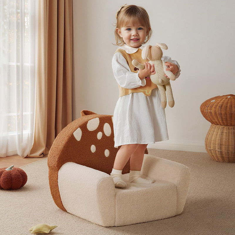 Foldable Kids Soft Sofa 2 In 1