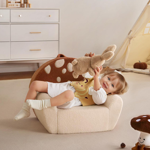 OEM/ODM Custom Baby Couch Compressed Foam Chair Foldable Kids Soft Sofa for Living Room