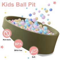 Round Ball Pool Baby Foam Ball Pit for Kids Soft & Safe Indoor Playing