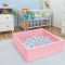 Tender Square Baby Foam Ball Pit for Kids Soft & Safe Indoor Playing