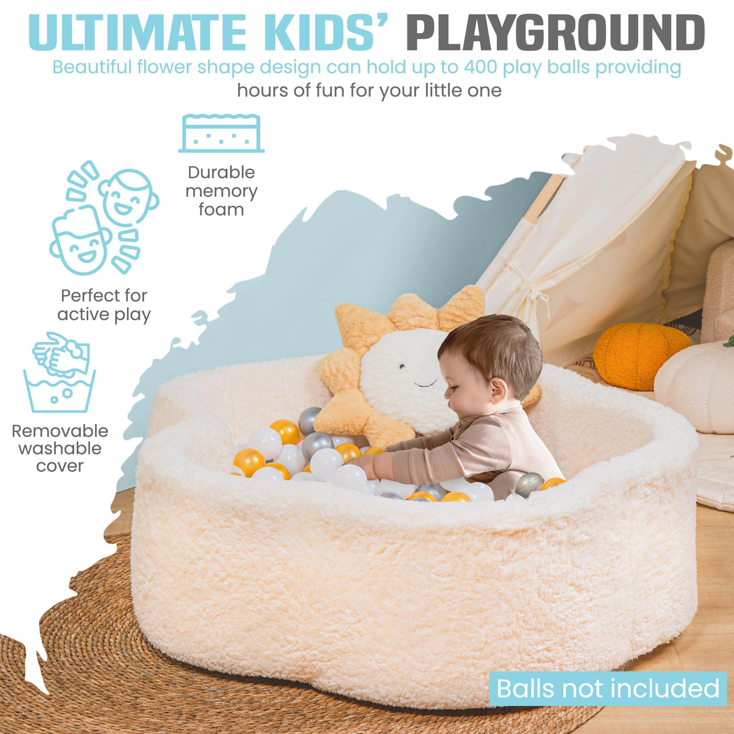 Foldable Kids Soft Sofa 2 In 1