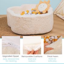 Tender Baby Foam Ball Pit Flower Shaped Ball Pool for Kids Soft & Safe Indoor Playing