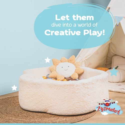 Tender Baby Foam Ball Pit Flower Shaped Ball Pool for Kids Soft & Safe Indoor Playing