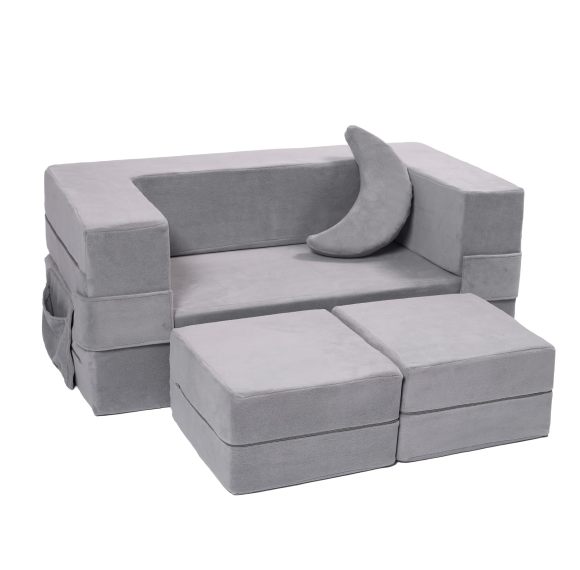 Tender Modular Kids Couch Toddler Foam Sofa Compressed for Kids Soft & Safe Indoor Playing