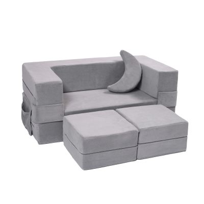 Tender Modular Kids Couch Toddler Foam Sofa Compressed for Kids Soft & Safe Indoor Playing