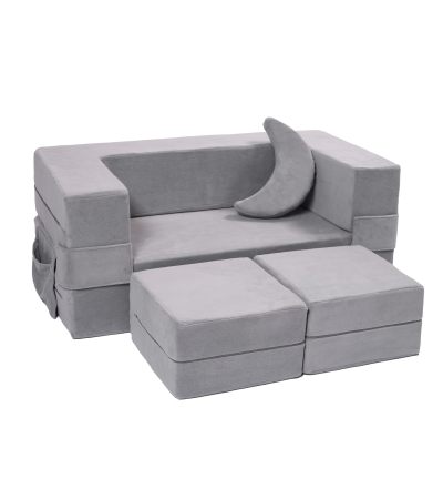 Tender Modular Kids Couch Toddler Foam Sofa Compressed for Kids Soft & Safe Indoor Playing