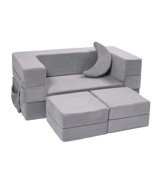 Tender Modular Kids Couch Toddler Foam Sofa Compressed for Kids Soft & Safe Indoor Playing
