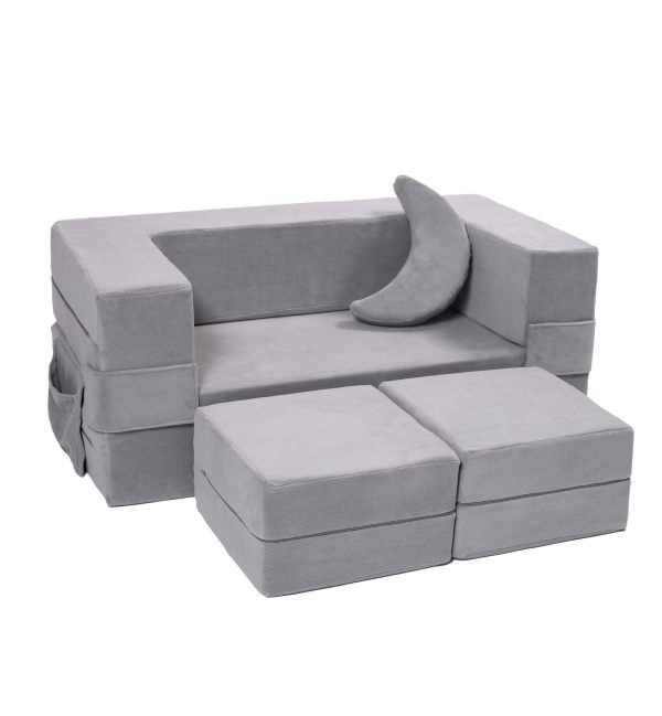 Tender Modular Kids Couch Toddler Foam Sofa Compressed for Kids Soft & Safe Indoor Playing