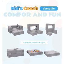 Tender Modular Kids Couch Toddler Foam Sofa Compressed for Kids Soft & Safe Indoor Playing