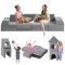 Toddler Play Couch - Soft Modular Foam Sofa Safe for Kids Playroom modular kids couch