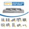 Toddler Play Couch - Soft Modular Foam Sofa Safe for Kids Playroom modular kids couch