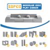 Toddler Play Couch - Soft Modular Foam Sofa Safe for Kids Playroom modular kids couch