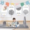 Toddler Play Couch - Soft Modular Foam Sofa Safe for Kids Playroom modular kids couch