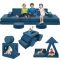 Modular Kids Play Sofa - Soft Foam Couch Nugget Play Couch for Toddlers Safe Indoor Play