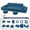 Modular Kids Play Sofa - Soft Foam Couch Nugget Play Couch for Toddlers Safe Indoor Play
