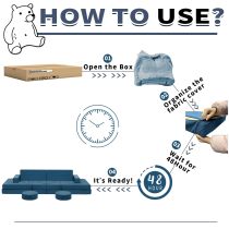 Modular Kids Play Sofa - Soft Foam Couch Nugget Play Couch for Toddlers Safe Indoor Play