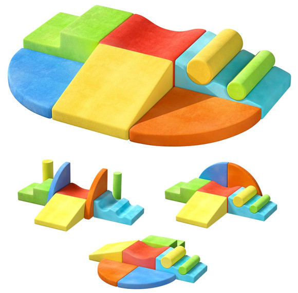 Premium Soft Foam Building Blocks for Toddlers - Soft Play Blocks for Indoor Learning & Fun