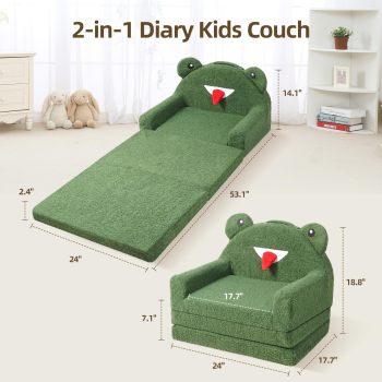 OEM/ODM Custom Baby Couch Compressed Foam Chair Foldable Kids Soft Sofa for Living Room