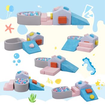 Soft Play Blocks Safe Foam Building Blocks for Toddlers' Early Development