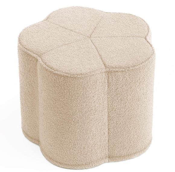 Custom Kids Pouf Children Ottoman for Playtime with Soft Foam Filling