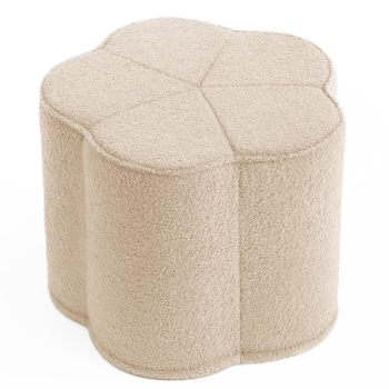 Custom Kids Pouf Children Ottoman for Playtime with Soft Foam Filling