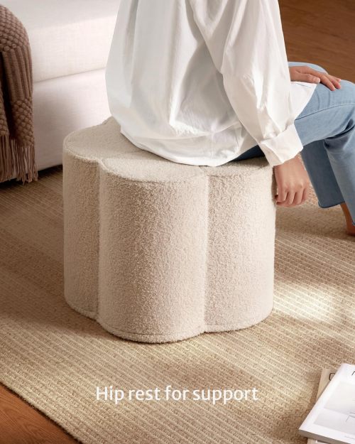 Custom Kids Pouf Children Ottoman for Playtime with Soft Foam Filling
