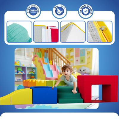 Safe Foam Building Blocks for Toddlers – Soft Play Blocks for Early Development