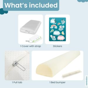 Foam Bed Bumper for Toddlers | Non-Slip Waterproof Cover | High-Density Foam | Crib to Bed Use | OEM/ODM Support