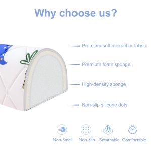 Premium Toddler Bed Bumper | Soft Foam Safety Guard with Non-Slip Washable Cover | Ideal for Crib to Bed Transition | OEM/ODM Support