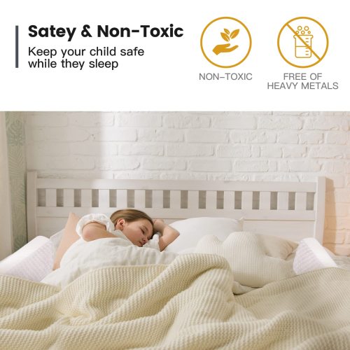 Upgraded Foam Bed Bumper for Toddlers | Breathable Non-Slip Cover | Safe Transition from Crib to Bed | Custom Size OEM Supply