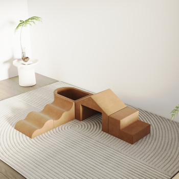 Custom Soft Play Foam Climbing Blocks 5 PCS with Ball Pit in Playroom