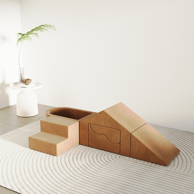 Custom Soft Play Foam Climbing Blocks 5 PCS with Ball Pit in Playroom