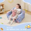 Factory Custom 2-in-1 Toddler Sofa Chair – Soft Plush Convertible Couch to Lounger
