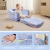 Factory Custom 2-in-1 Toddler Sofa Chair – Soft Plush Convertible Couch to Lounger