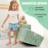 Factory Custom 2-in-1 Toddler Couch – Soft Flannel Flip Open Sofa Green Lounger