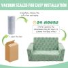 Factory Custom 2-in-1 Toddler Couch – Soft Flannel Flip Open Sofa Green Lounger