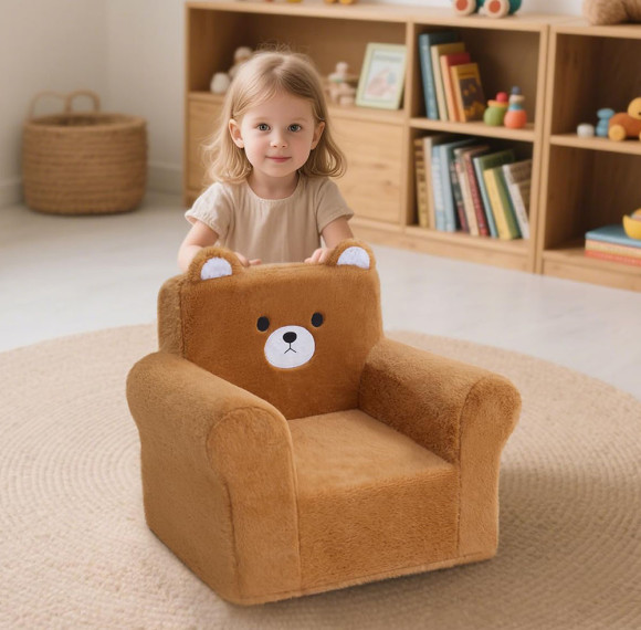 Custom Kids Mini Sofa Soft Foam Toddler Chair for Indoor Playroom