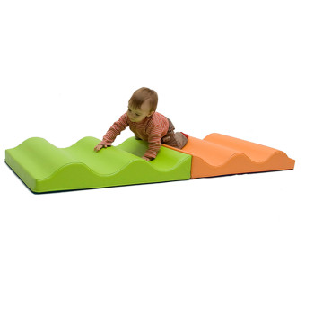OEM Soft Foam Wavy Ramp for Toddlers Indoor Climbing and Play Gym Equipment