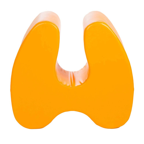 Custom Made Sensory Seat in Orange for Kids with Special Needs Soft Squeezie Therapy Cushion