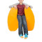 Custom Made Sensory Seat in Orange for Kids with Special Needs Soft Squeezie Therapy Cushion