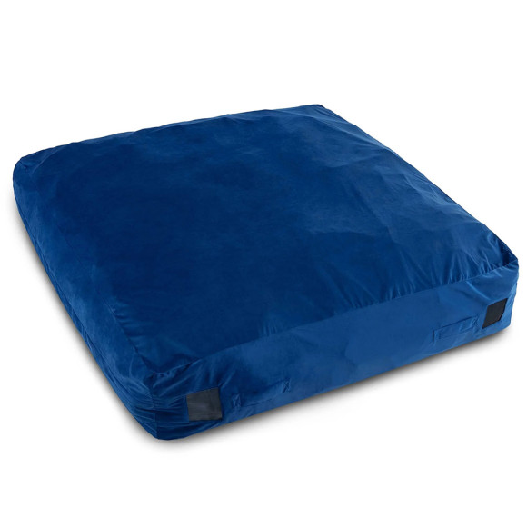Factory Direct Soft Crash Pad for Kids with Blue Velvet Cover and Foam Blocks
