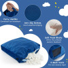 Factory Direct Soft Crash Pad for Kids with Blue Velvet Cover and Foam Blocks