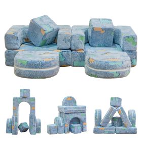 OEM&ODM Modular Kids Play Couch with Glow in the Dark Foam for Imaginative Playroom Setup