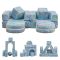 OEM&ODM Modular Kids Play Couch with Glow in the Dark Foam for Imaginative Playroom Setup