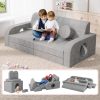 Factory Custom 14 PCS Modular Kids Couch Set for Playroom Fort Building and Creative Setup