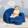 OEM&ODM Factory 7 PCS Modular Kids Play Couch Nugget Foam Cushion for Bedroom Playroom Blue-Single